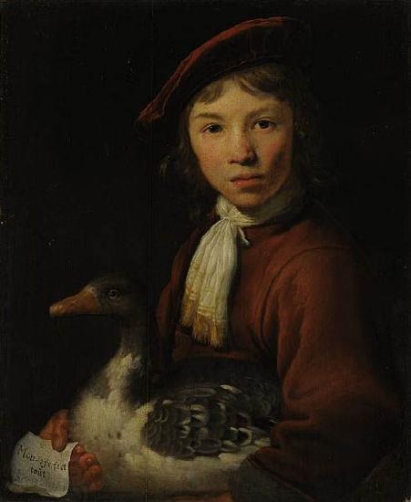 Jacob Gerritsz. Cuyp A Boy with a Goose China oil painting art